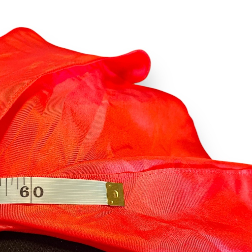 Echo Oversized Silk Scarf Coral 9x69 - Picture 8 of 11